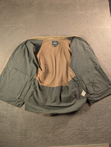 Woolrich Vest Adult Large Beige Safari Fishing Hiking Cargo Pockets Hunting Men - Picture 9 of 10