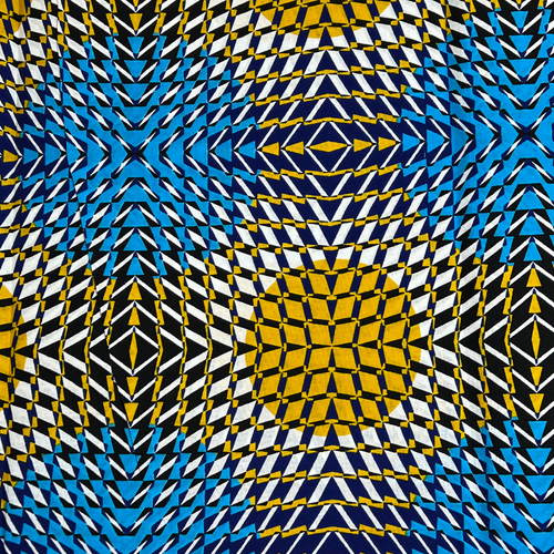Tela africana estampada 100 % algodón Ankara 6 yardas calidad artesanía material de costura - Imagen 153 de 311