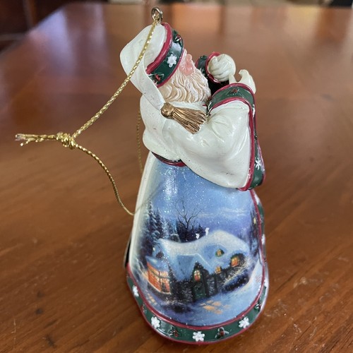 Thomas Kinkade Dawn of Christmas Day Santa Ornament ~ASHTON DRAKE Old World - Picture 4 of 6
