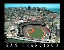 San Francisco Giants ORACLE PARK Gameday Aerial View Premium 22x28 POSTER Print