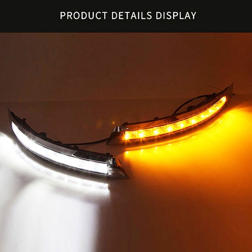 LED DAYTIME RUNNING LIGHT FOG LAMP WITH TURN SIGNAL DRL FOR Volvo XC90 2007-2014 - Picture 4 of 8