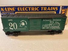 K-Line #6449 20th Anniversary TCA Atlantic Division Box Car OB, Excellent! T17