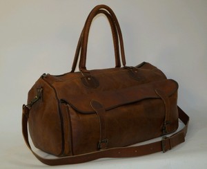 large leather holdall mens