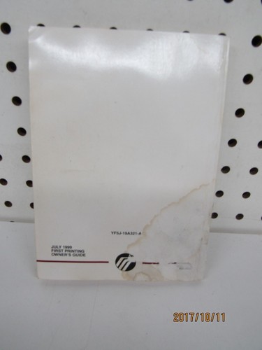 2000 Mercury Villager Owners Manual Set FREE SHIPPING - Picture 3 of 4