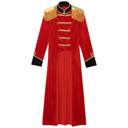 New Women's Victorian Red Steampunk Tailcoat Long Sleeve Gothic Punk Blazer - Picture 2 of 4