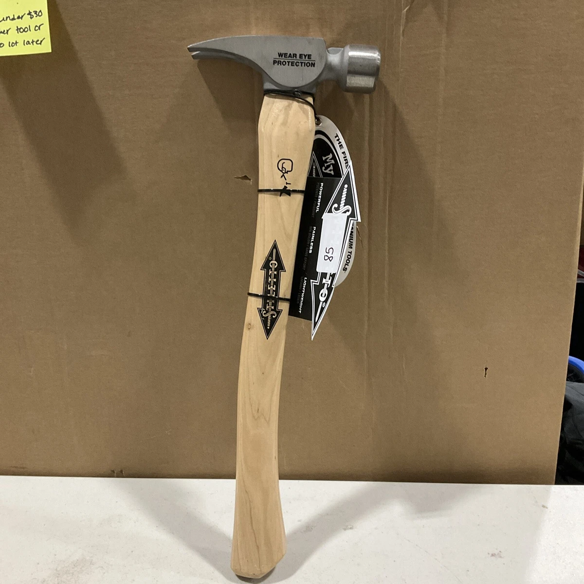 Stiletto TI14SC 18 Inch 14 Oz Titanium Smooth Face Curved Hickory Handle Hammer