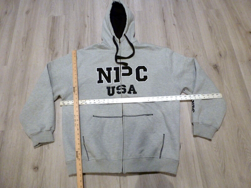 De Colección Chaqueta con Capucha Cremallera Comité Nacional de Físico EE. UU. Culturismo 2XL NPC USADA EN EXCELENTE ESTADO - Imagen 4 de 12