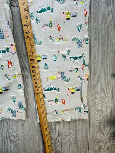 Old Navy Womens Pajama Pants Size Small Gray Winter Santa Ice Skating - Bild 7 von 11