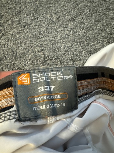 Shock Doctor Youth Boys Slider Shorts Large Youth Large YL White No Cup #337 - Picture 5 of 11