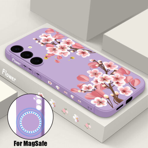Funda de móvil magnética con flores para Samsung S25 S24 Ultra S23 FE S22 S21 Magsafe Case - Imagen 20 de 24