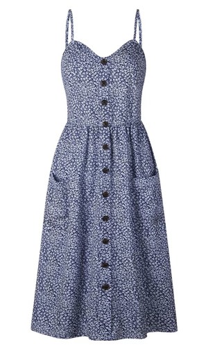 Summer Women Boho Holiday Strappy Floral Maxi Beach Sundress Party Long Dress - Picture 30 of 117