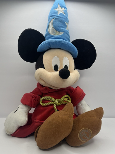 Disney Store Mickey Mouse Sorcerer 24” Plush Fantasia Authentic Original - Picture 5 of 6
