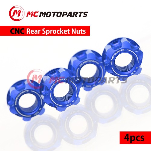 CNC SPOKE6 Rear Sprocket Nuts M8 For Kawasaki KSR110 03-15 KSR 50 80 All Year 19 - Picture 3 of 10