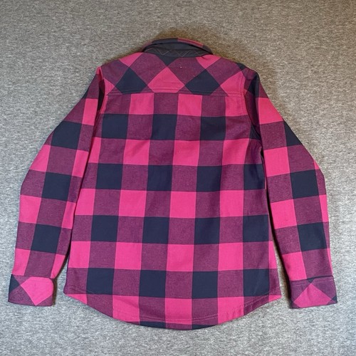 ORVIS Hemdjacke Damen klein Flanell gefüttert weich Shacket rosa Büffel kariert - Bild 7 von 10