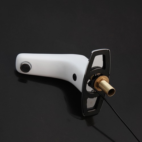 White Basin Sink Tap Hand Free Automatic Electronic Sensor Touchless Faucet - Picture 4 of 9