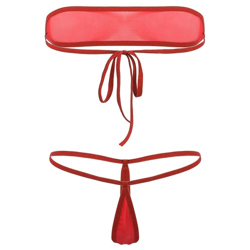 Femme Ensemble Bikini Sexy Maillot de Bain Deux Pièces Bandeau Haut String Tanga - Bild 114 von 139