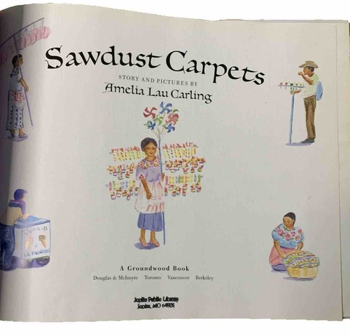 SAWDUST CARPETS By Amelia Lau Carling - Hardcover *Excellent Condition FREE SHIP - Picture 2 of 4