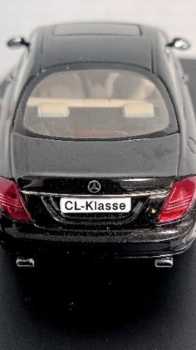 MERCEDES-BENZ CL KLASSE 1/43 Auto Art Black Diecast Toy Car & Case Collectible - Picture 3 of 14