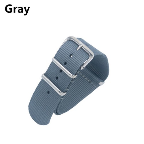 18/20/22mm Wrist Watch Band Canvas Nylon Watch Strap Stainless Steel Buckle Part - Picture 33 of 38