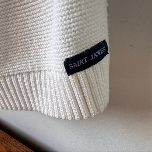 Saint James Cream Oversized Cardigan Sweater - Picture 7 of 8