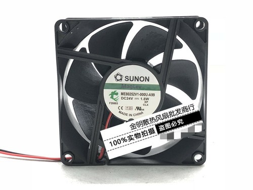 1 pcs SUNON 8CM ME80252V1-000U-A99 24V 1.8W inverter cooling fan. - Picture 1 of 3