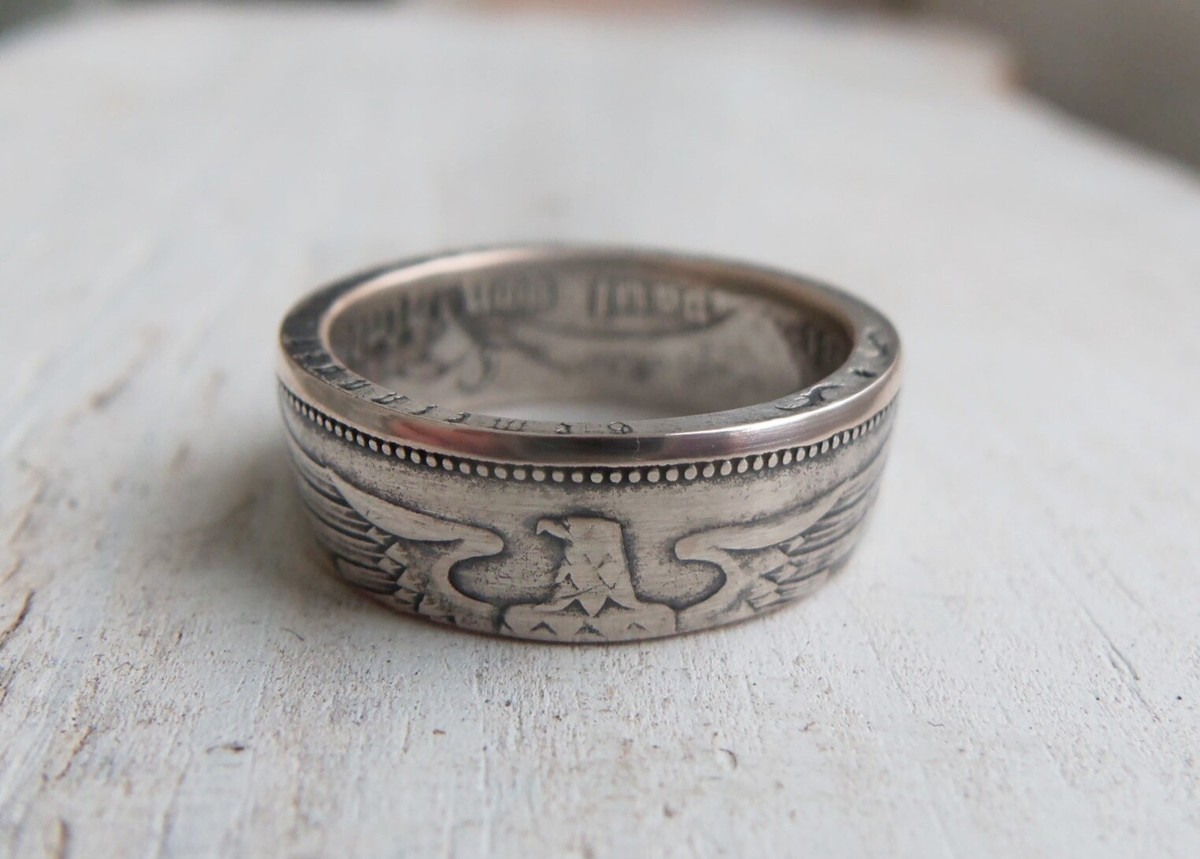 『TEN $RING 金銀 19』 Germany Silver Coin Ring-Silver German Reichsmark