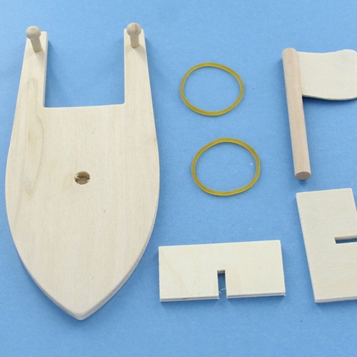 4 Set Segelboot Aus Holz Selber Bauen Leeres économies Holzbootmaterial Kind