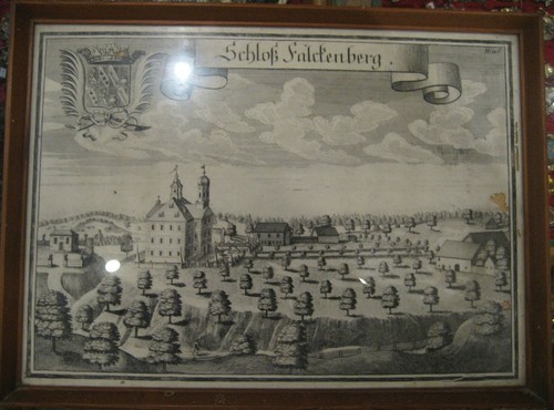 Grabado de cobre original castillo Falkenberg Moosach Ebersberg M. Wening 1701  - Imagen 1 de 4