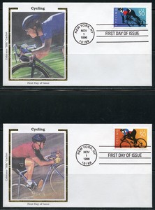 UNITED-STATES-COLORANO-1996-CYCLING-SET-OF-TWO-FIRST-DAY-COVERS