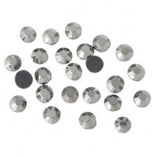 SS20 Iron On Hot Fix Rhinestone Flatback Gunmetal Faceted 5mm 2/8" Dia 2,000 PC