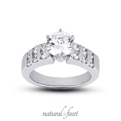 Klassischer Ring 2,35 kt G/SI1 runder natürlicher Diamanten 18 Karat mit Ehering - Bild 5 von 6
