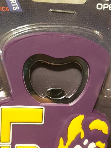 LSU TIGERS, PVC Magnet Bottle Opener Magnetic - Picture 3 of 7