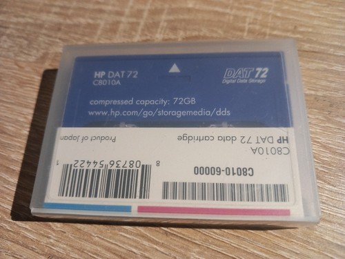 HP DAT 72 DATA CARTRIDGE C8010A 72GB - Afbeelding 2 van 2