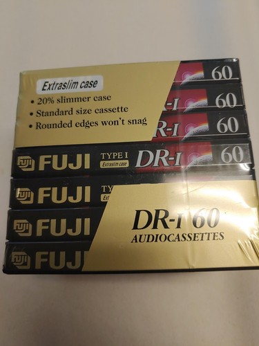 Fuji DR-I 60 Blank Cassette Tapes - 60 Minutes - 7 Pack - Normal Bias New Sealed - Picture 3 of 4