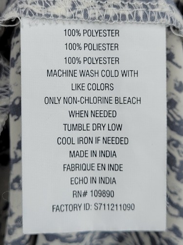 Seven7 Mellissa McCarthy Top Damen Plus 2X Grau Elfenbein Abstrakt Kurzarm - Bild 6 von 9