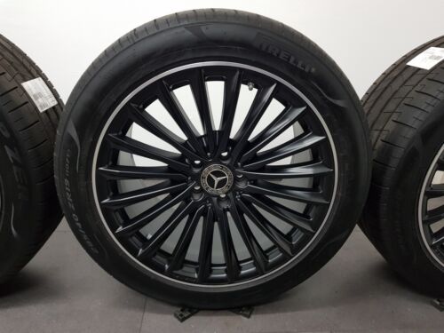 Mercedes 19 Zoll Felgen AMG SL R232 Vielspeichen schwarz matt Sommerreifen A232 - Bild 6 von 7