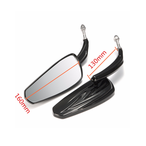 NEW Black Tribal Mirror Harley FXSTSB FXS FXSB FLSTSB FXDWG2 FLHTCSE VRSCSE - Imagen 3 de 6