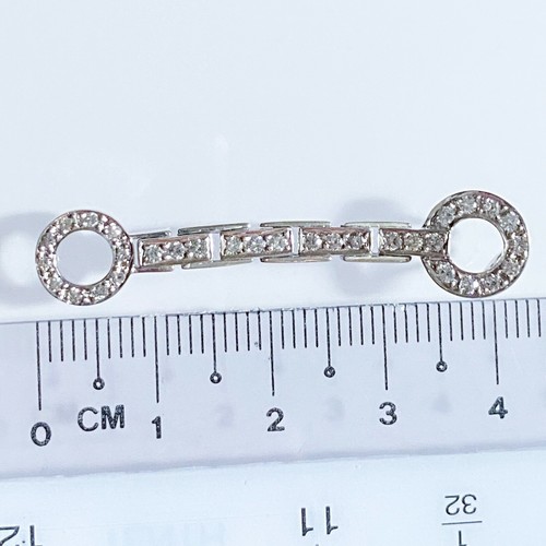 18K / 750 White Gold Fancy Design Diamond Pendant / D31-0.31Carats / 2.99Grams - Picture 8 of 8