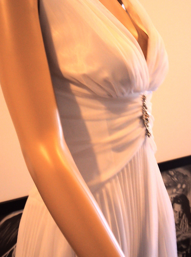 Mr K Wedding / debutante Dress gown long white double lined, size 10 :) - Picture 12 of 12