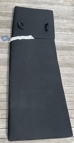 Restoration Hardware MARBELLA ALUMINUM Single CHAISE CUSHIONS Perennial Black - Picture 9 of 16