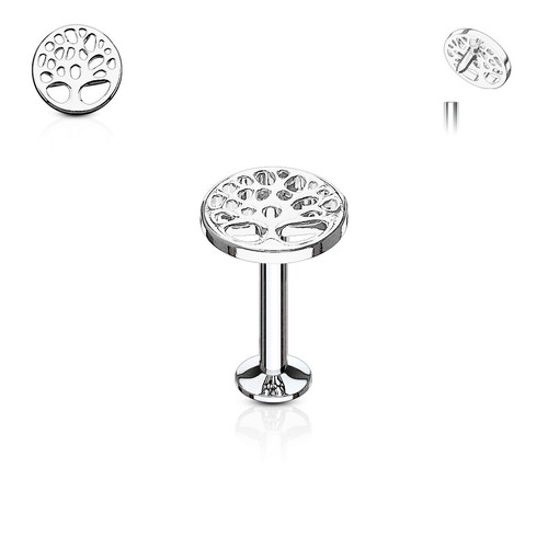 Labret Cartilage Tragus 8mm Barretta Piercing Oro Rosa Argento Acciaio Chirugico - Foto 53 di 105