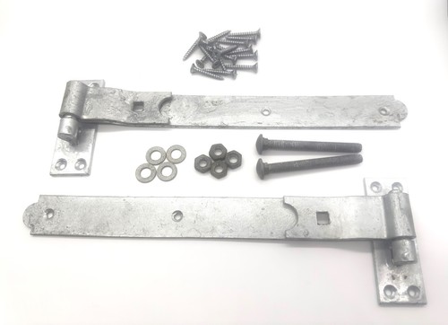 BISAGRA DE GANCHO Y BANDA BISAGRA DE PUERTA DE MANIVELA PUERTA DE COBERTIZO ESTABLE 10"- 36" - Imagen 9 de 9