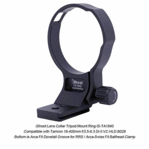 iShoot Lens Collar Tripod Support fr Tamron 18-400mm f/3.5-6.3 Di II VC HLD B028 - Picture 2 of 18