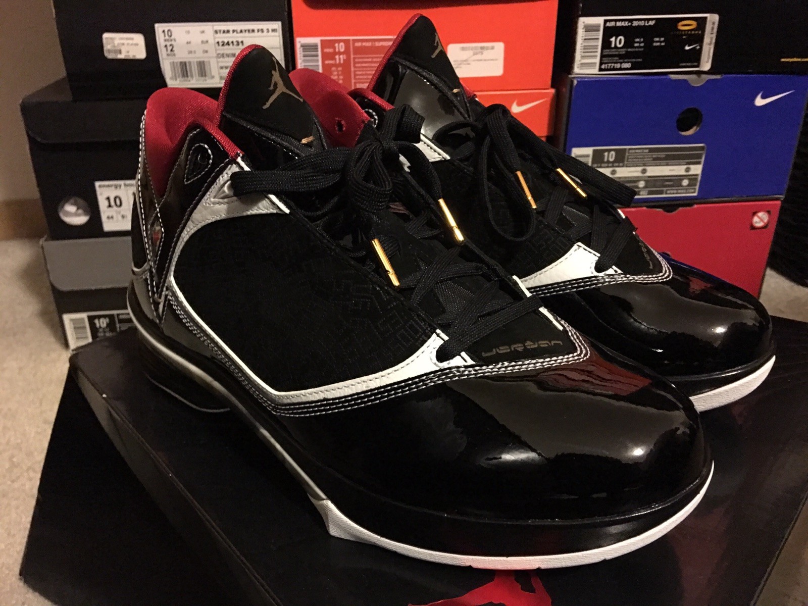 DS Nike Air Jordan Hall Of Fame HOF SZ SZ SZ 10 Black Red-gold 371499-031 SUPREME 0c9105 DS Nike Air Jordan Hall Of Fame HOF SZ SZ SZ 10 Black Red-gold 371499-031 SUPREME 0c9105