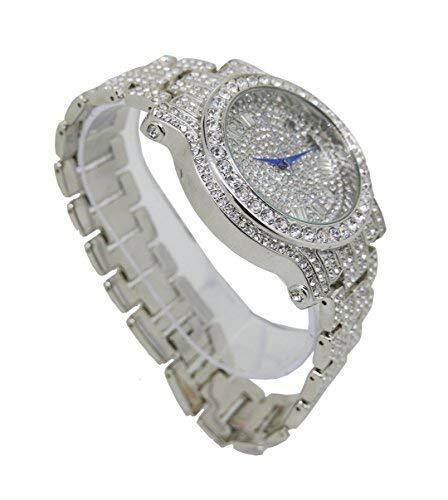 Bling Monkey Pendant Watch w/Crystal Cuban Bracelet & Ring 4pc set L0504Monkey - Picture 12 of 85