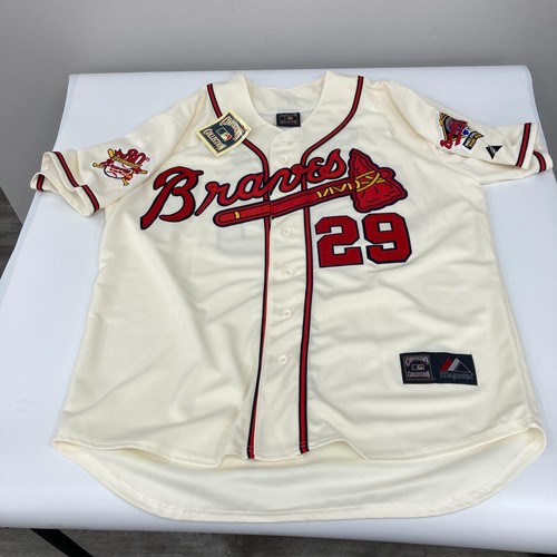 John Smoltz Signed Atlanta Braves 1995 World Series STAT Jersey Tristar COA - Picture 8 of 10