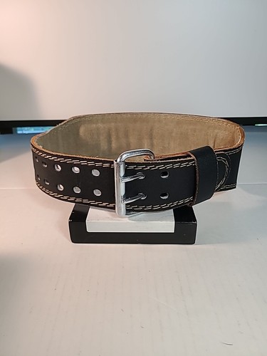 Cintura in pelle Harbinger 39"" by 4"" cintura sollevamento pesi taglia M nera - Foto 4 di 13