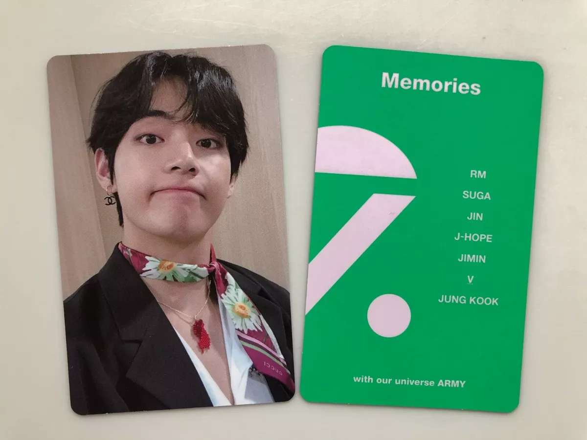 BTS Bangtan V Taehyung Memories of 2019 & 2020 Blu-ray Official Photo Card  2set