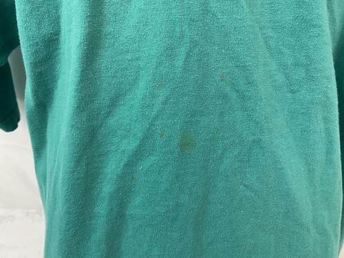 Vintage 80s 90s McGregor Short Sleeve Henley Shirt Mens XL Green Golf Tee F1 - Picture 2 of 5