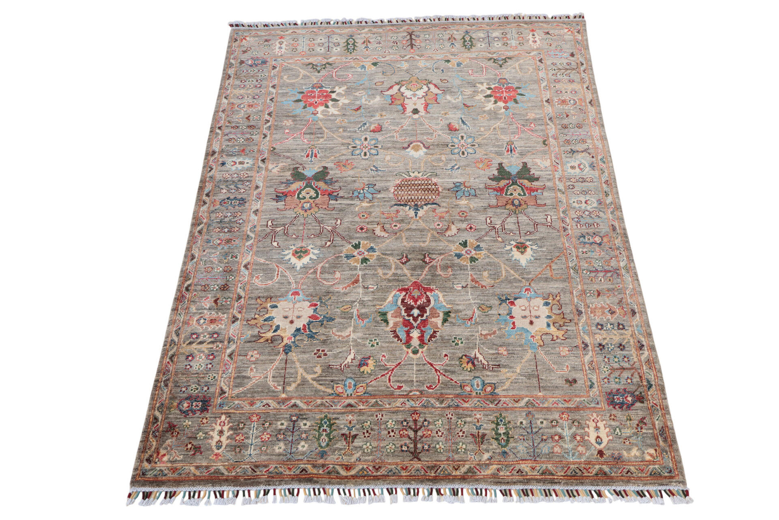 Teppich Orient Ziegler Ariana Khorjin 150x200 cm 100 Wolle Handgeknüpft Rug
